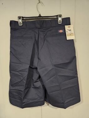 Dickies Mens Size 32 Twill Multi Use Work Shorts Dark Navy Blue Poly/Cotton NWT